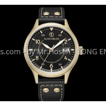 Alain Delon Pilot Watch Quartz AD489-1235